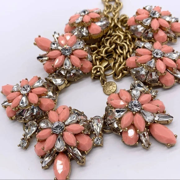 J. Crew Peach Jeweled Necklace - Picture 2 of 3